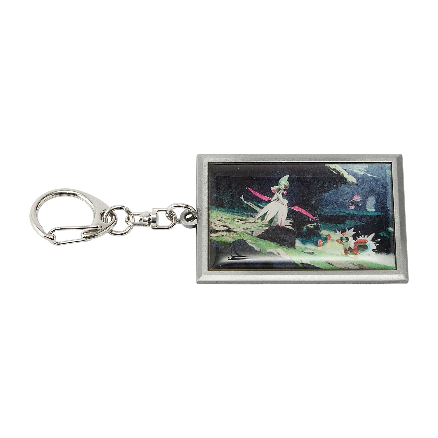 Mirai B Pokemon metal keychain with intricate design from Japan