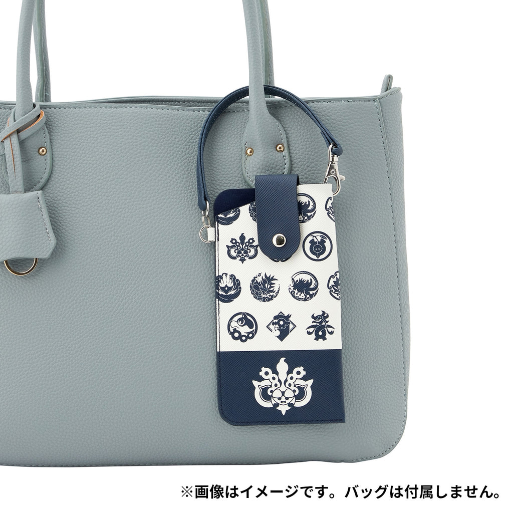 Pokémon Poke Crest Kitakami no Sato glasses case attached to a bag, showcasing its functionality from Japan