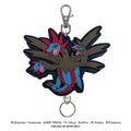 Hydreigon keychain with rubber reel, dark dragon design from Japan