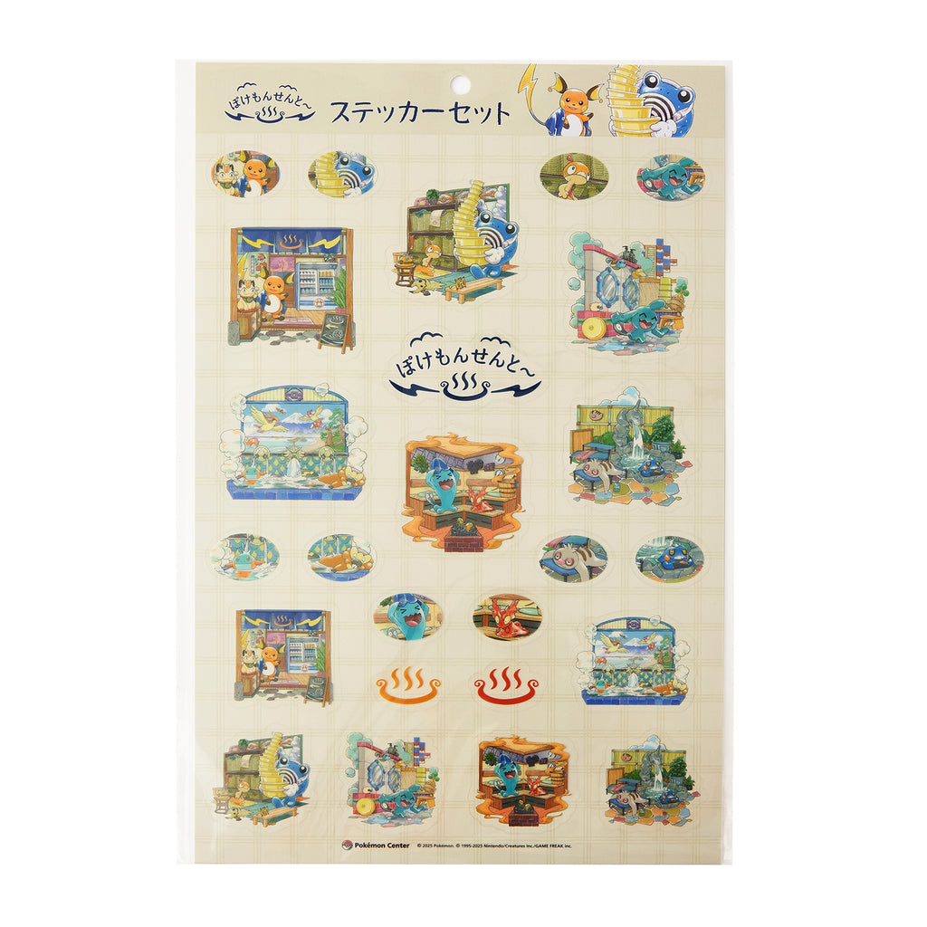 Pokemon Sticker Set from Japan, featuring colorful characters and designs