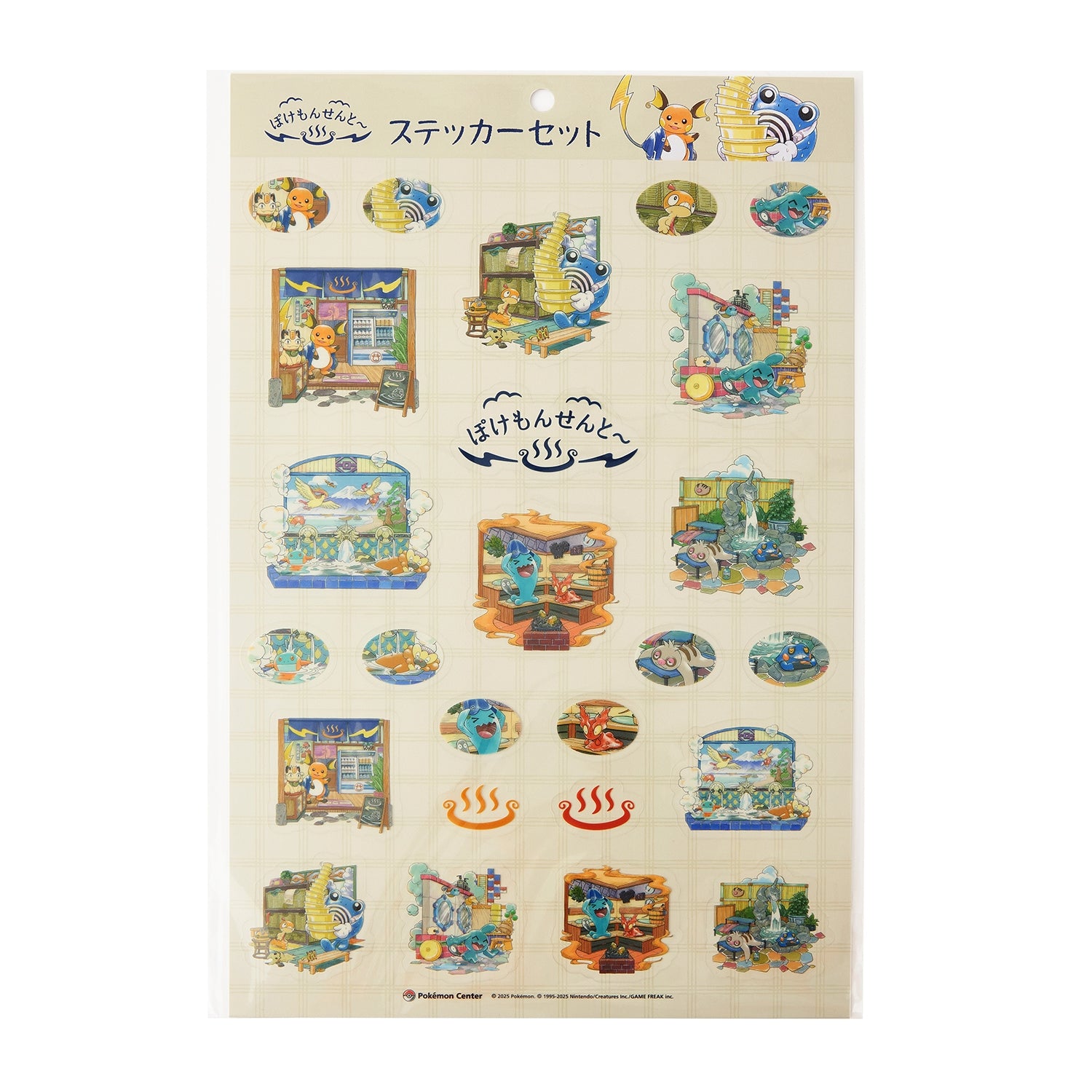 Pokemon Sticker Set from Japan, featuring colorful characters and designs