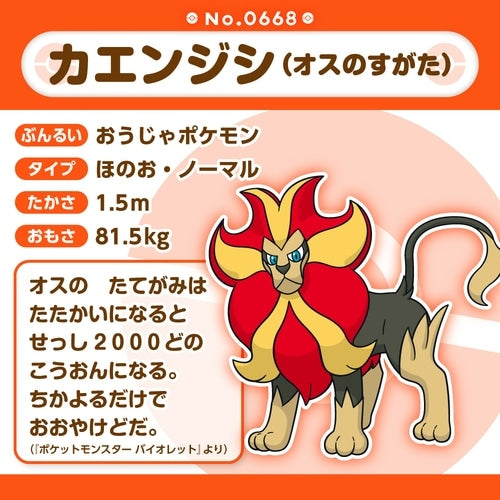 668 Plush Pokémon fit Kaenjishi (male form)