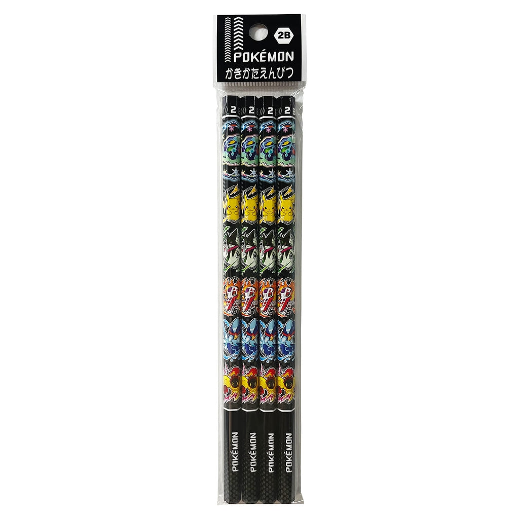 Kakikata Pencil 2B 4 pack with Charmander design from Japan