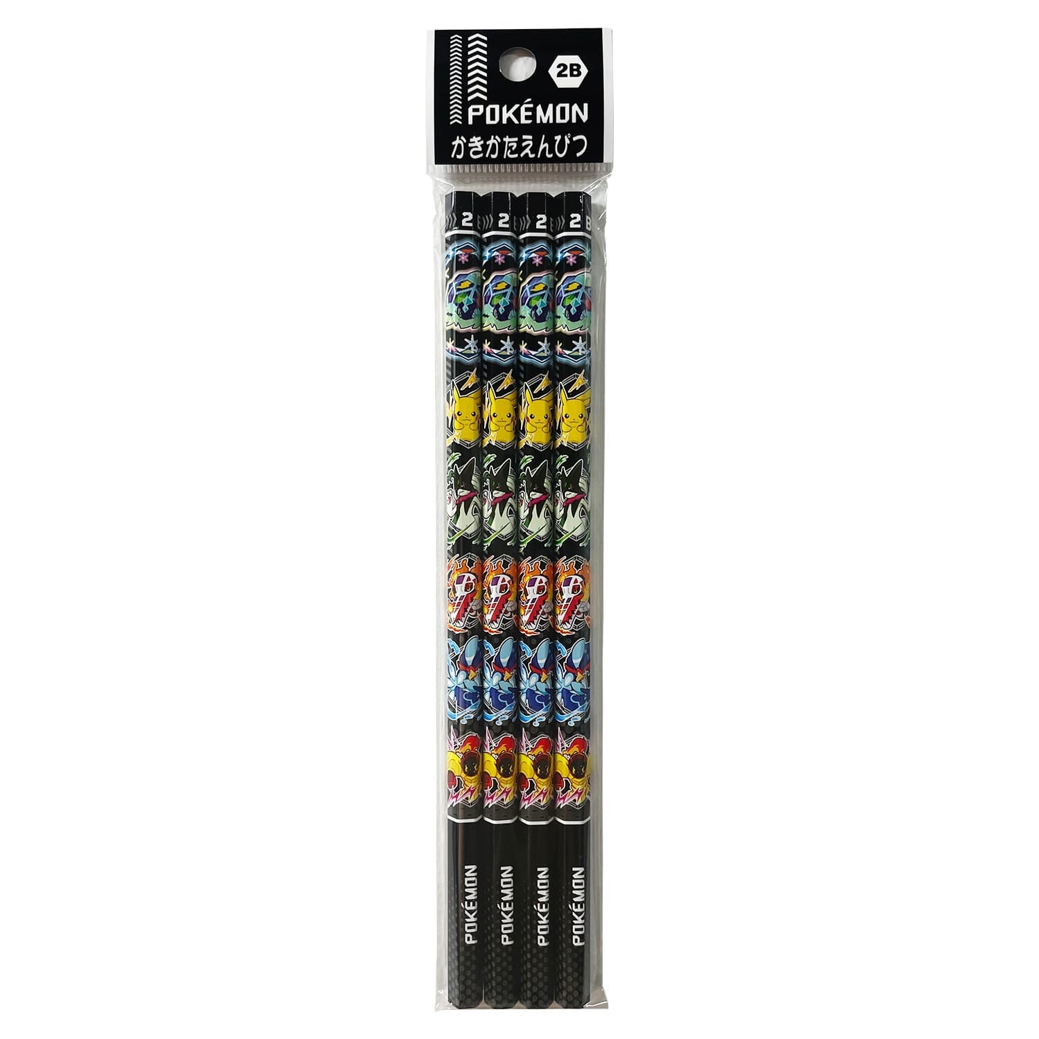 Kakikata Pencil 2B 4 pack with Charmander design from Japan
