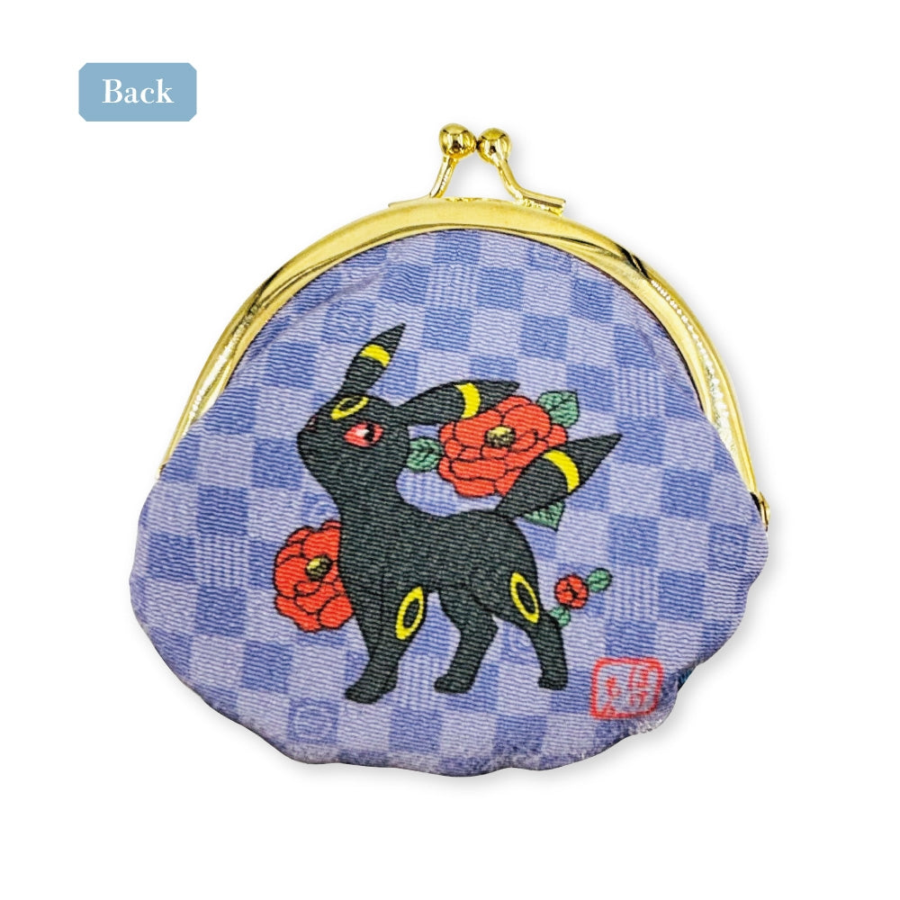 Clasp coin case Japanese pattern Blacky