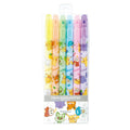 Charizard highlighter twin pen 6 color set with flame design from Japan