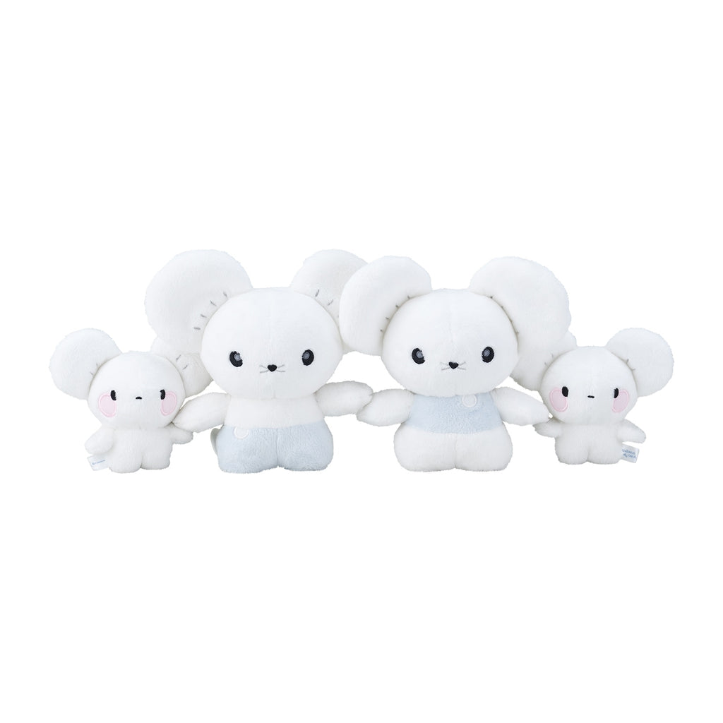 WAKKA de IKKA Narwhal Mouse plush toy set from Japan, magnetic connection detail