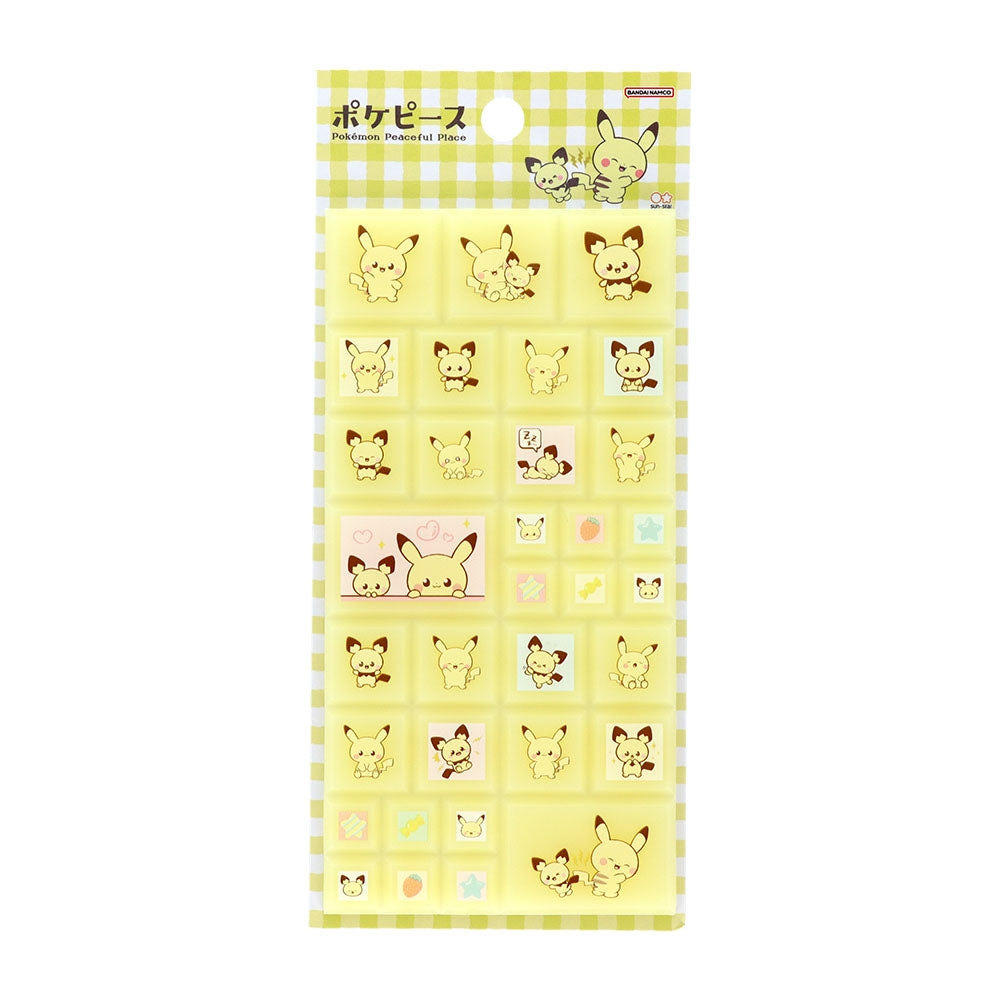 Pikachu & Pichu tile sticker from Japan, featuring two Pokemon characters