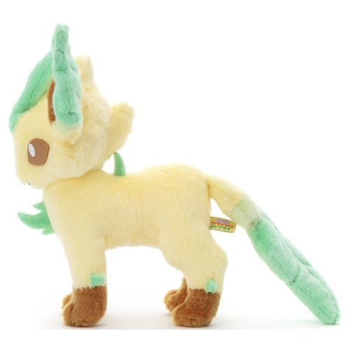 Pokemon Leafeon Plush Toy Japan, authentic anime collectible with green leaf details