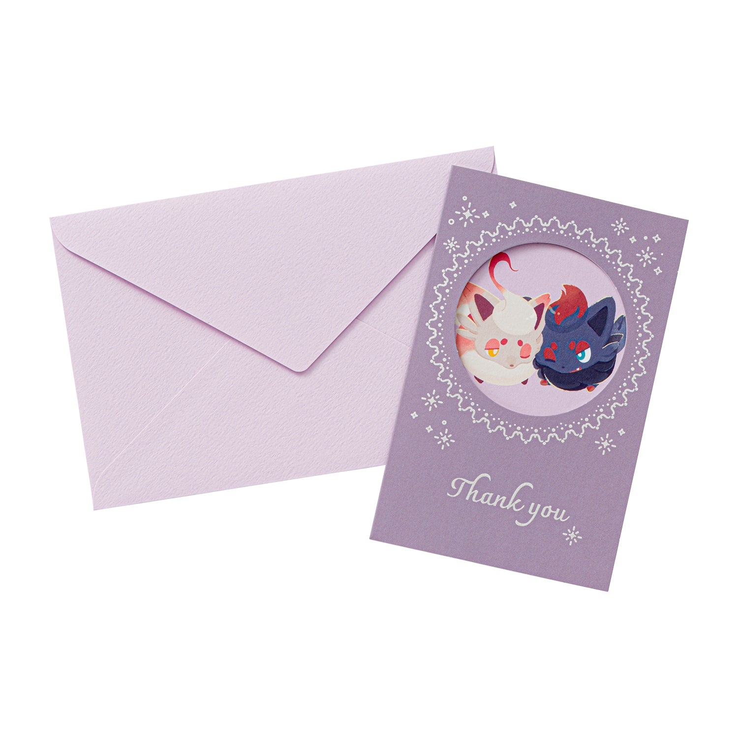 Mini Card Thank You Nitamono Zorua & Jade Zoroa