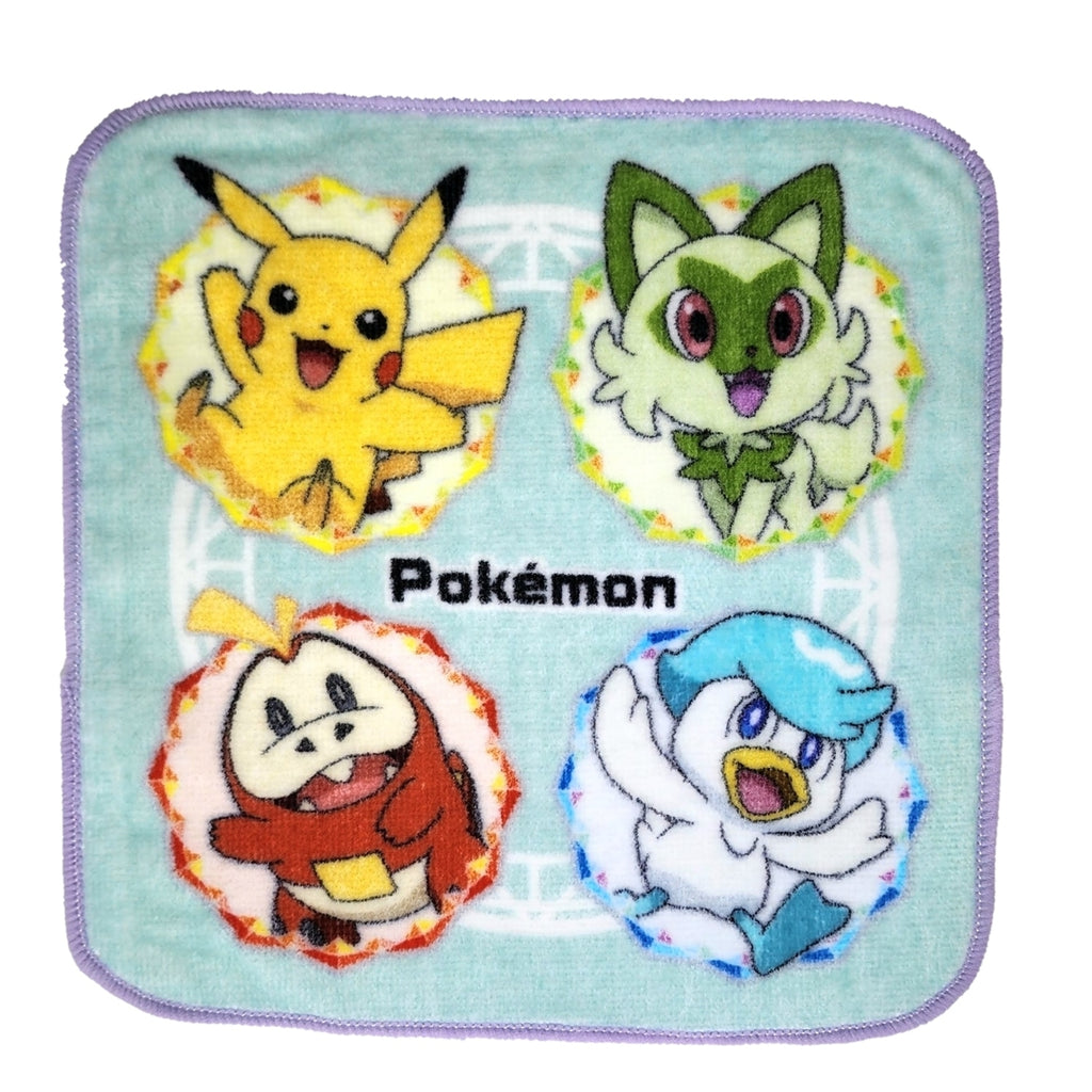 Japanese Pokemon 3P mini towel featuring cute characters from Japan