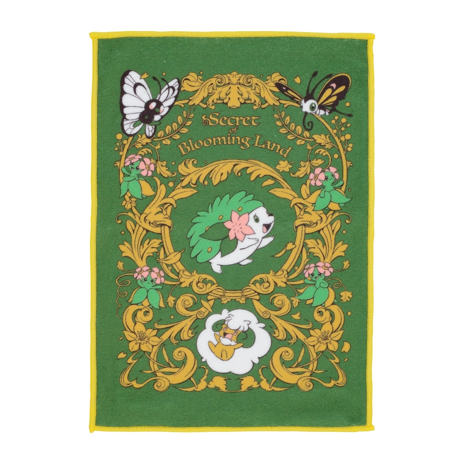 Pokémon Fairy Tale Shaymin hand towel with colorful design from Japan