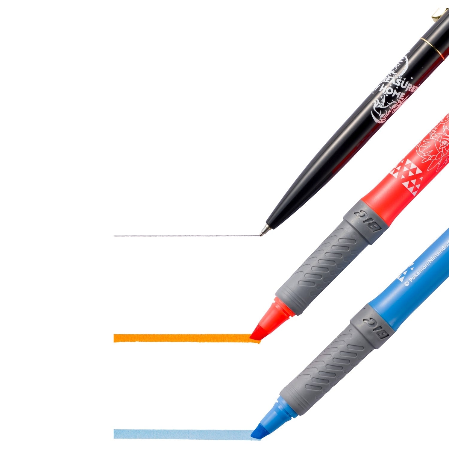 Authentic Japanese Pokemon Pen Set with Slider Case, detailed design and packaging from Japan