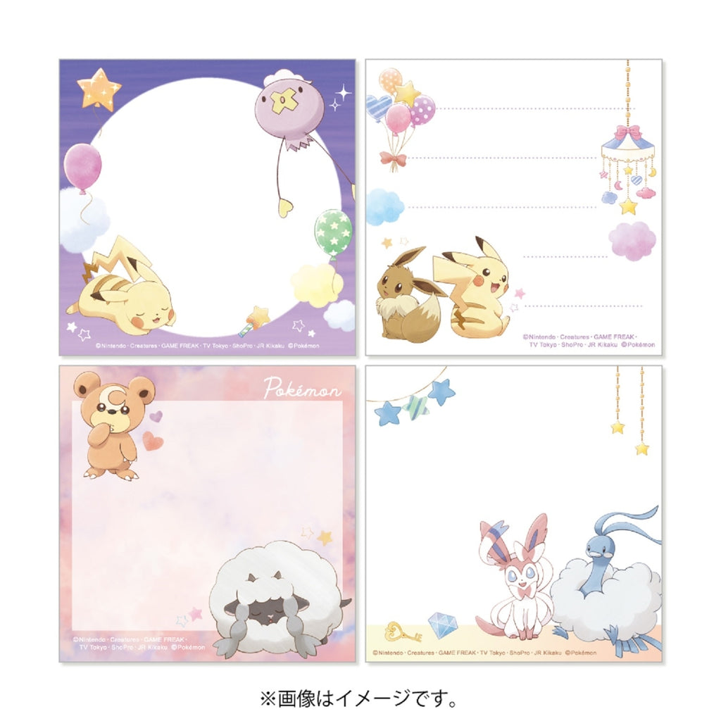 Pokemon Square memo dream notebook from Japan, featuring colorful characters