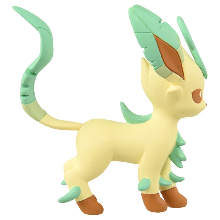 Japanese Moncolle MS-07 Leafeon figure, intricate details, iconic Pokemon character