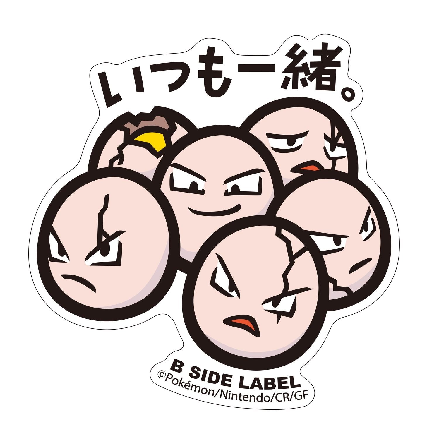 B-SIDE LABEL Pokemon Sticker 102, colorful anime design from Japan