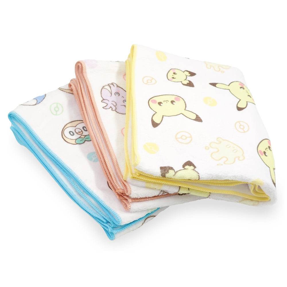 Official Pokemon Fast Dry Face Towel from Japan with vibrant colors and Pokepiece theme