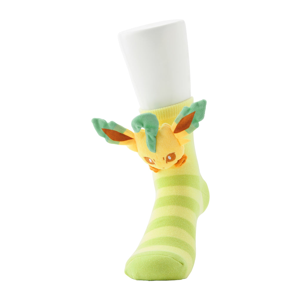 Middle socks with mascot Leafeon (25-29cm)