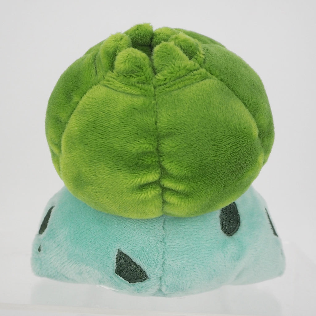 Bulbasaur stuffed toy with detailed texture and leaves from Japan