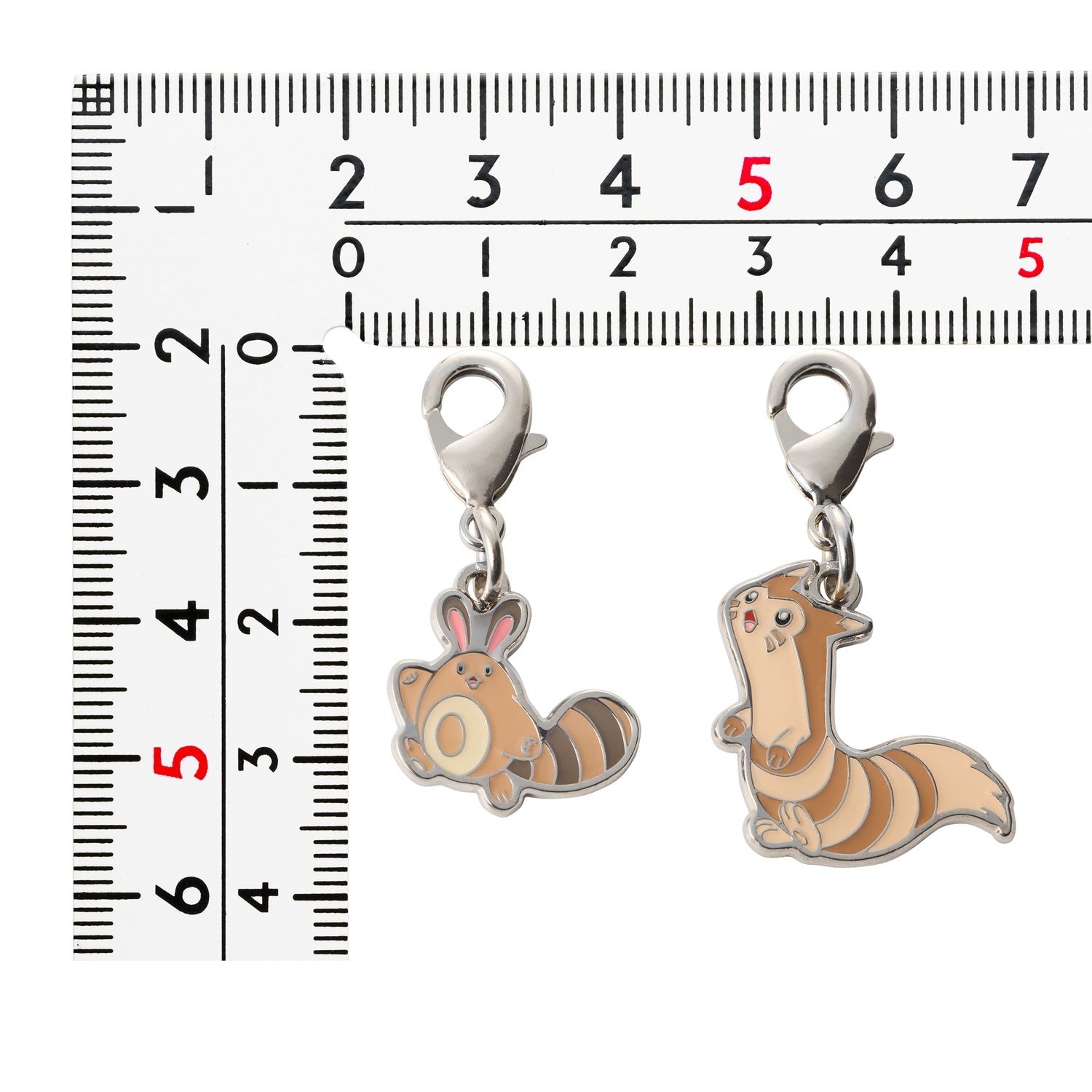 Pokemon Center Japan Sentret metal charm with authentic packaging from Japan