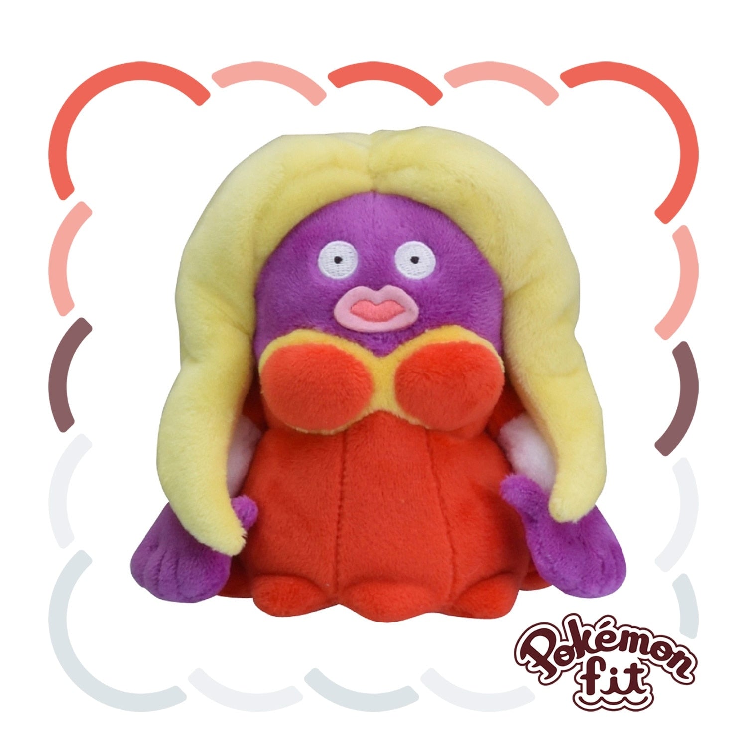 Rougela plush from Japan, cute Pokemon character with pink details