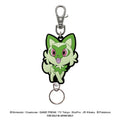 Rubber reel Nyaoha keychain with cute Sprigatito design from Japan