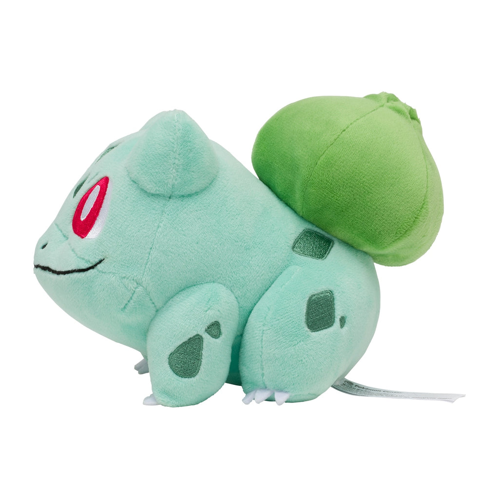 Japanese Bulbasaur plushie with soft and cuddly texture from Pokemon Center
