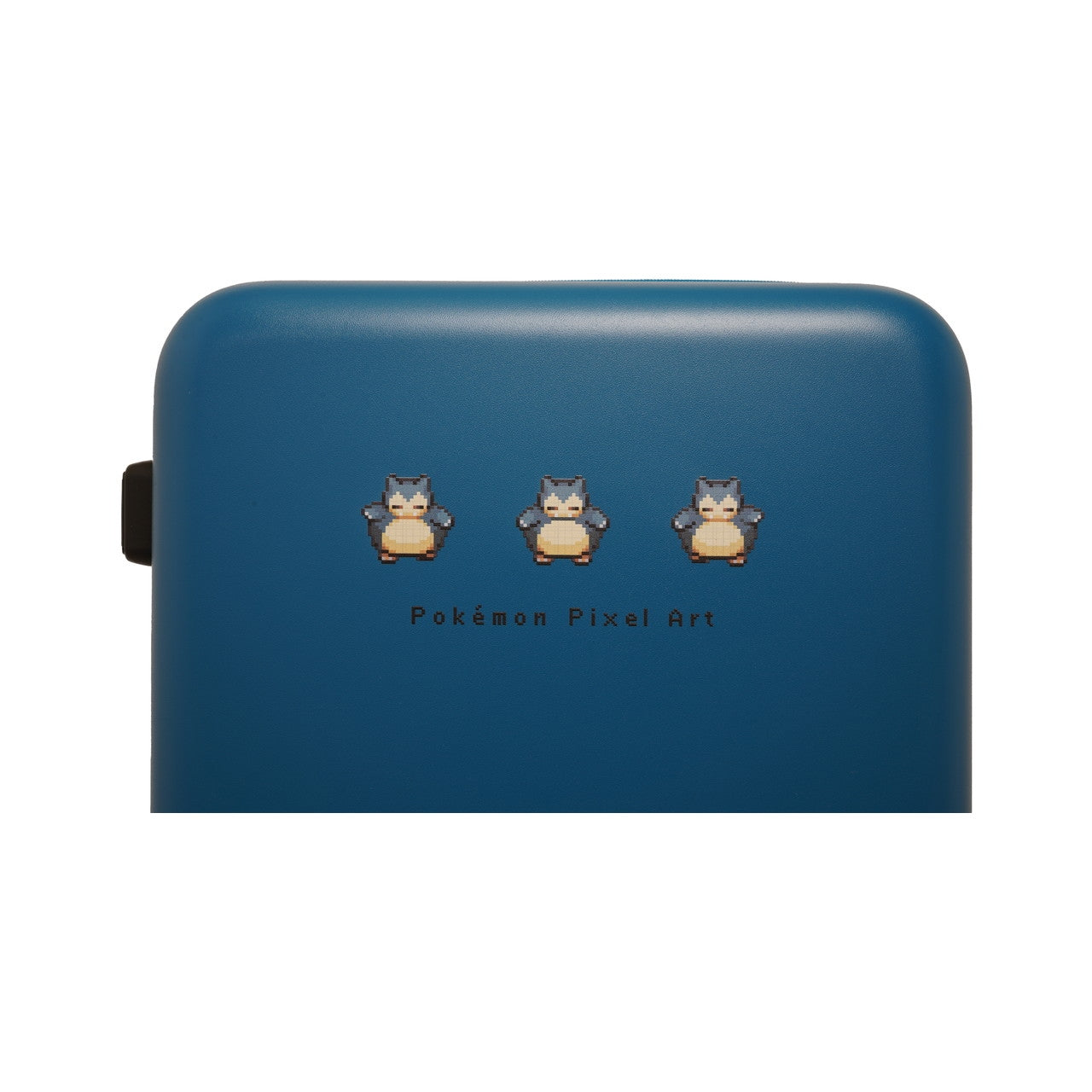 Snorlax Suitcase from Japan, showcasing a large 59L capacity and pixel art details