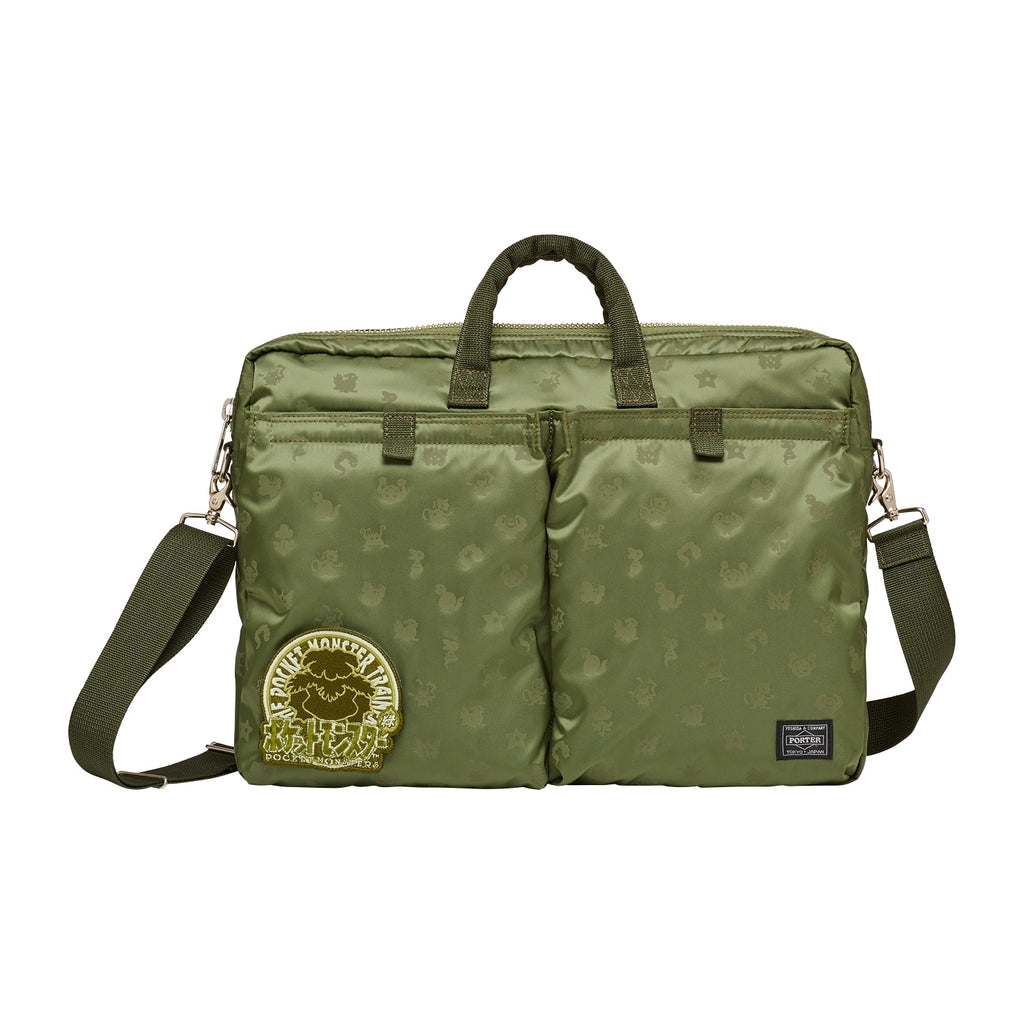 2WAY BRIEFCASE Pokemon Center Shibuya x PORTER "Pokemon Green"