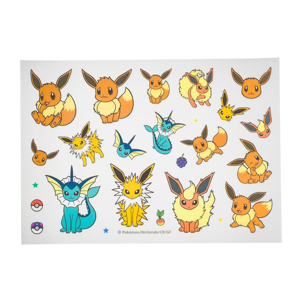 Cloth sticker irodo Eevee & Vaporeon & Thunders & Booster