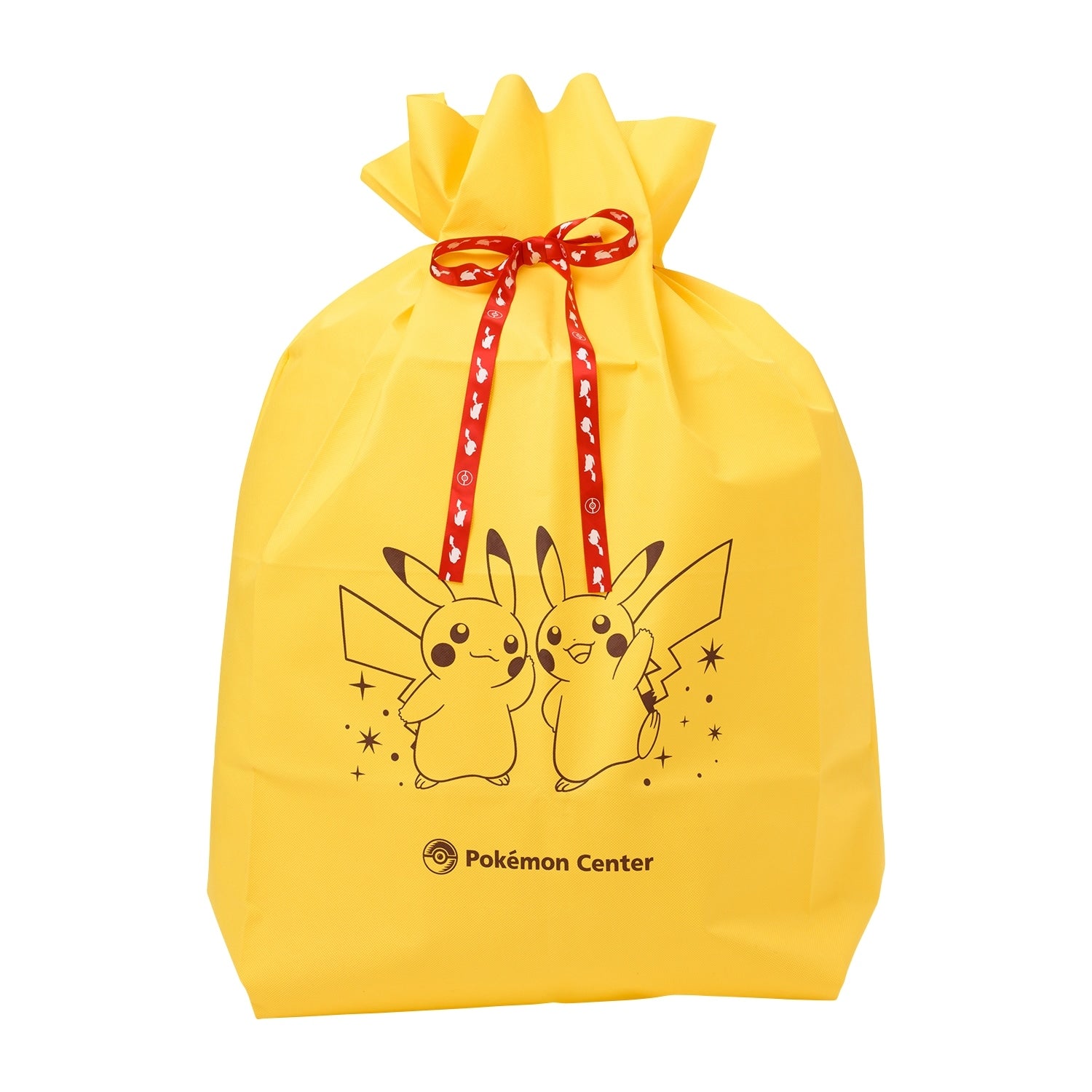 Pikachu Gift Wrapping Bag from Japan, featuring a large vertical design with a cute Pikachu face