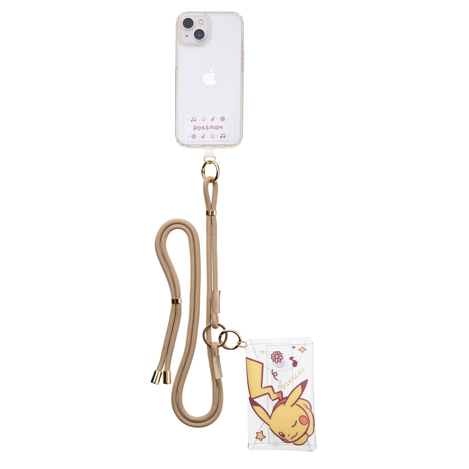 Shoulder strap Pikachu with multi pouch