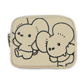 Slim mini pouch with carabiner color logo Wakka Mouse