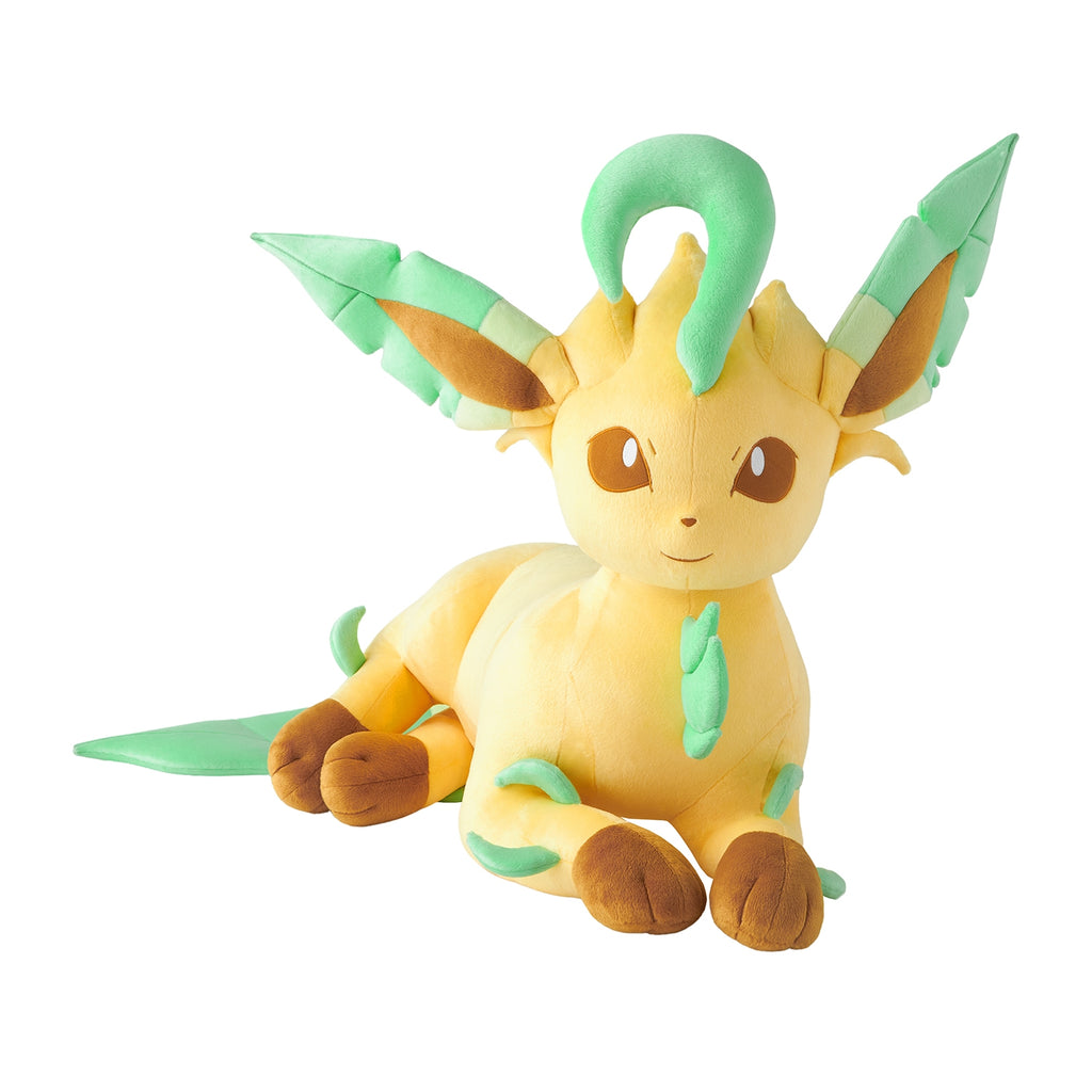 Authentic Pokemon Leafeon plush from Japan, high-quality material