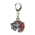 National Encyclopedia Metal Charm 990 from Japan, featuring a detailed metal charm