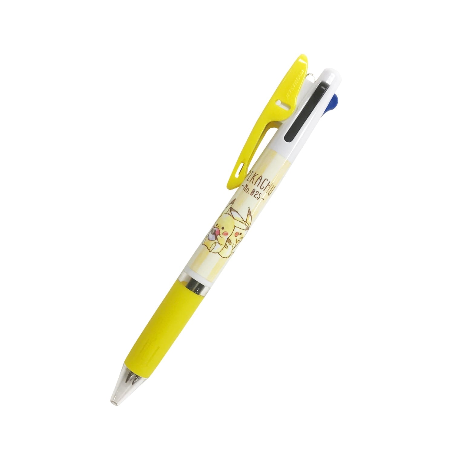 Pikachu number 025 Jet Stream 3 colors collectible from Japan, featuring official Pokemon Center artwork