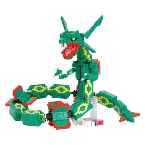 Nanoblock Rayquaza Extreme DX, unique Japanese collectible with premium packaging