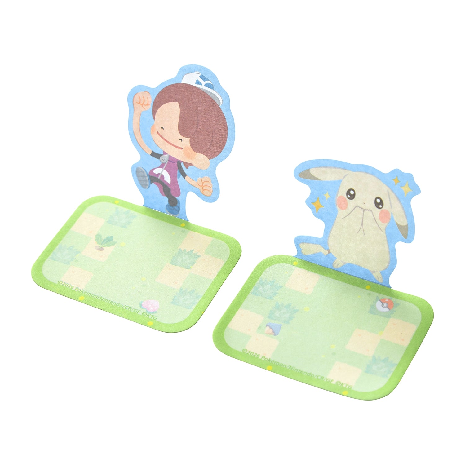 Full set of Poko A Pokemon Metamon & Pikachu Stand Sticky Set, a unique anime collector item from Japan