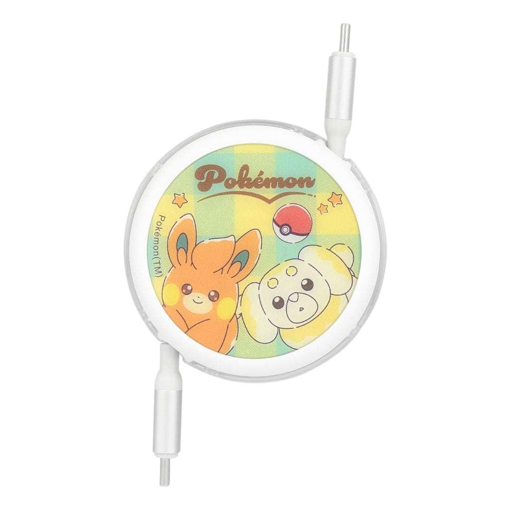 PD60W compatible USB2.0 reel type Type-C cable Pamo & Papi Mochi