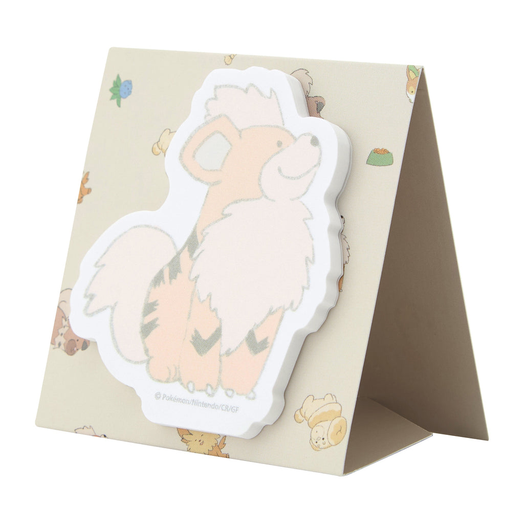 Die-cut sticky notes My Little Bestie Gardy from Japan, featuring Growlithe