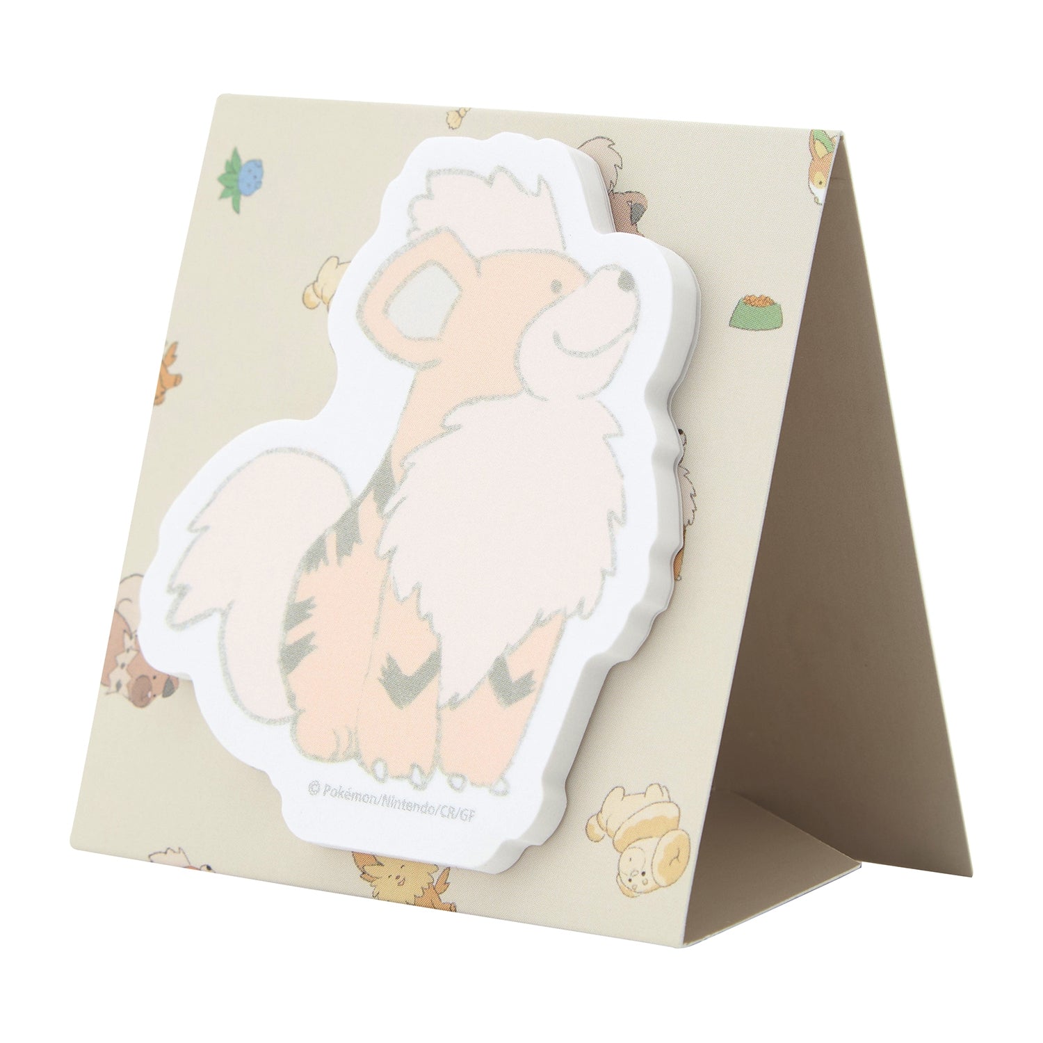 Die-cut sticky notes My Little Bestie Gardy from Japan, featuring Growlithe