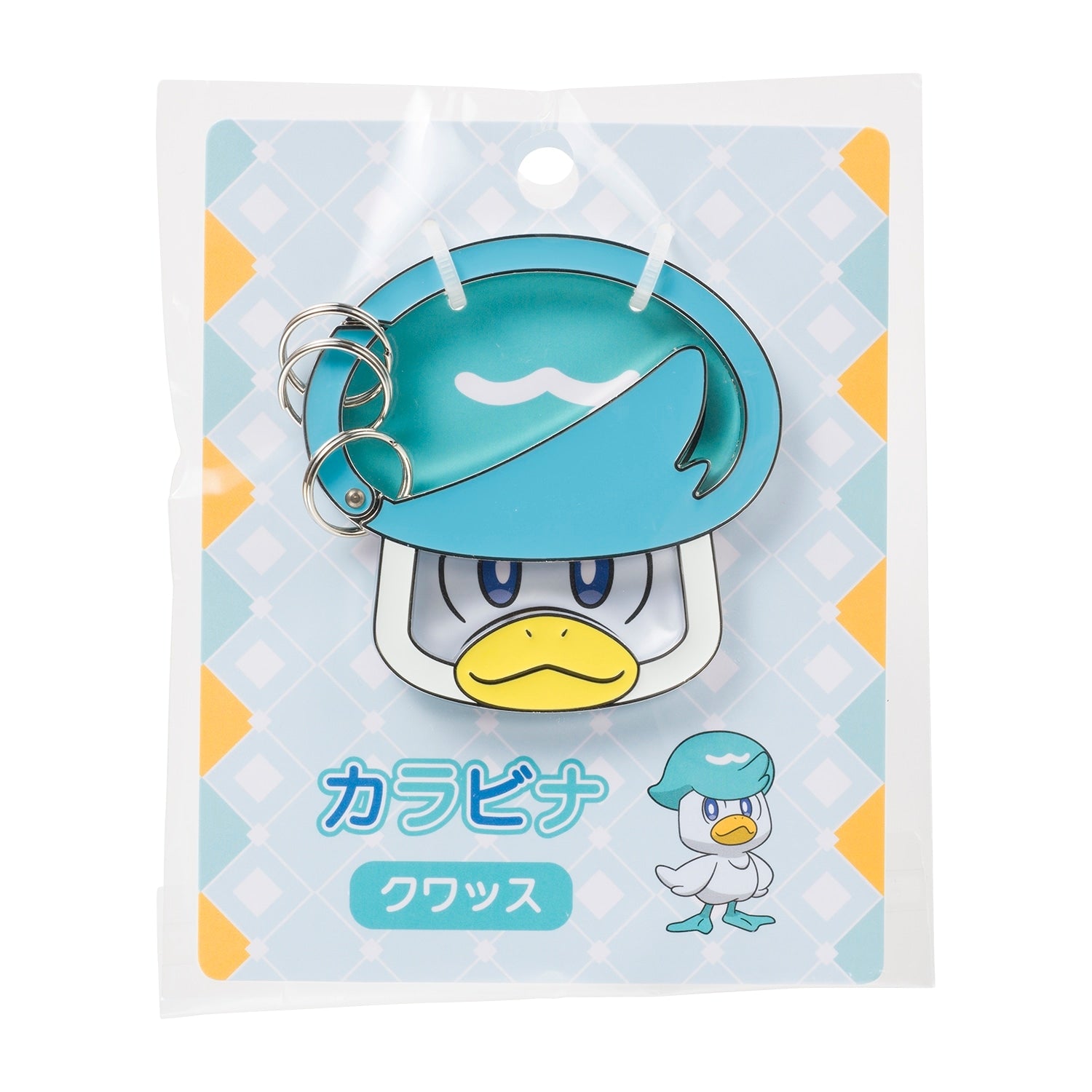 Pokemon Quaxly Carabiner from Japan, featuring Quaxly's cute face