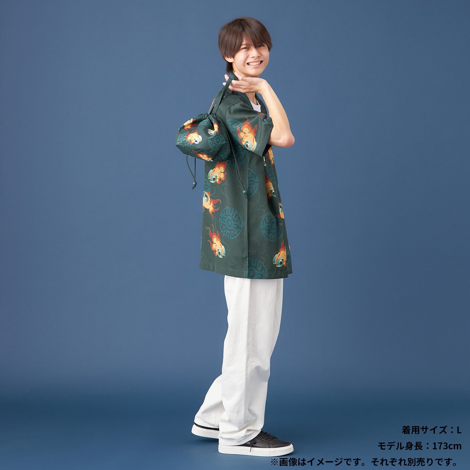 Open collar shirt E-YUI M/L