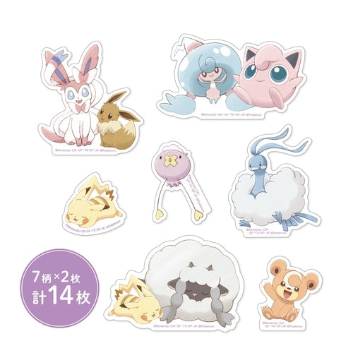 Authentic Pokemon BIG Stickers with detailed artwork, sourced from Japan