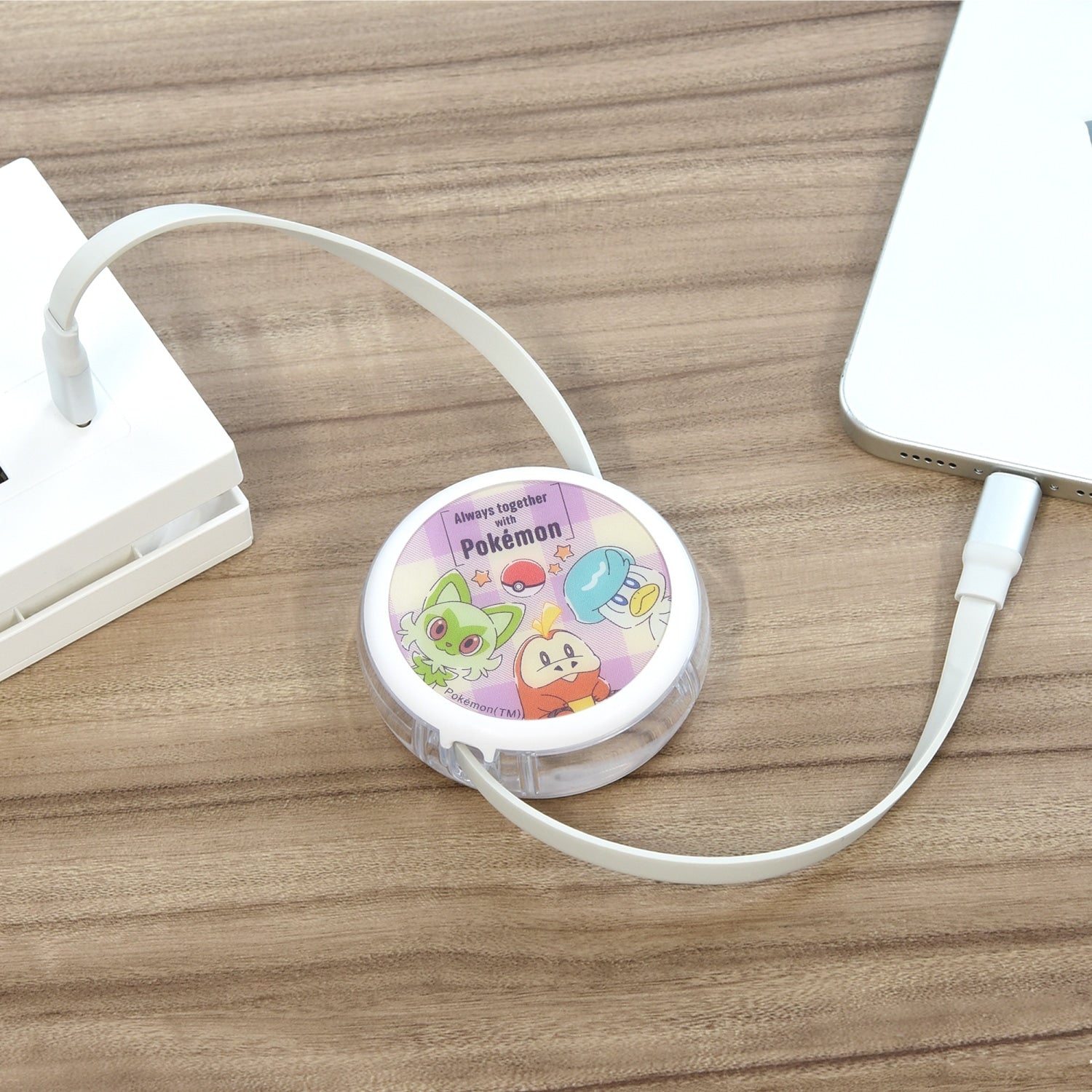 Pokemon Quaxly cable with Type-C connector, sourced from Japan