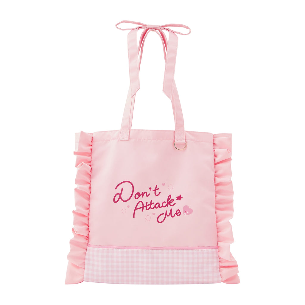 Frill tote bag Don’t Attack Me