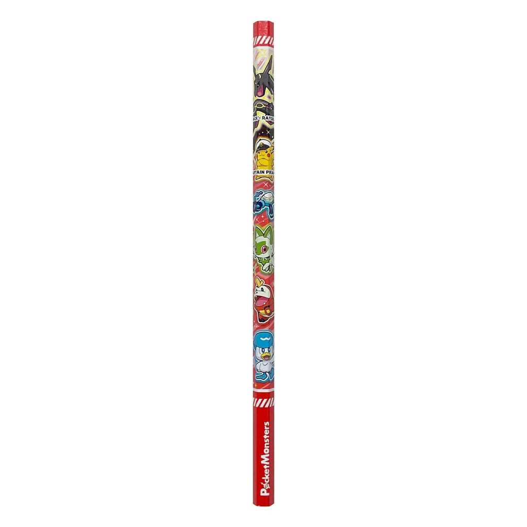 Close-up of Pokemon Red Pencil tip with Pokemon logo from Japan