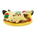Pikachu plushie with cafe plate style from Japan, cute expression