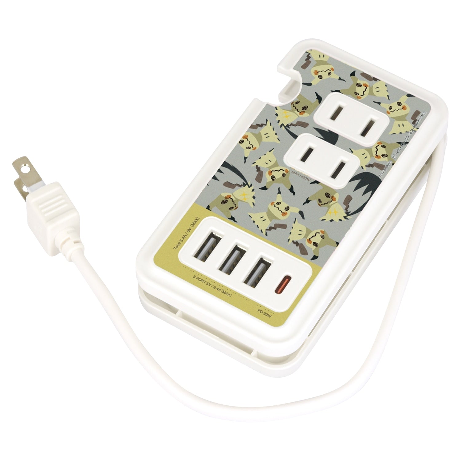 AC tap with USB/USB Type-C Mimikyu