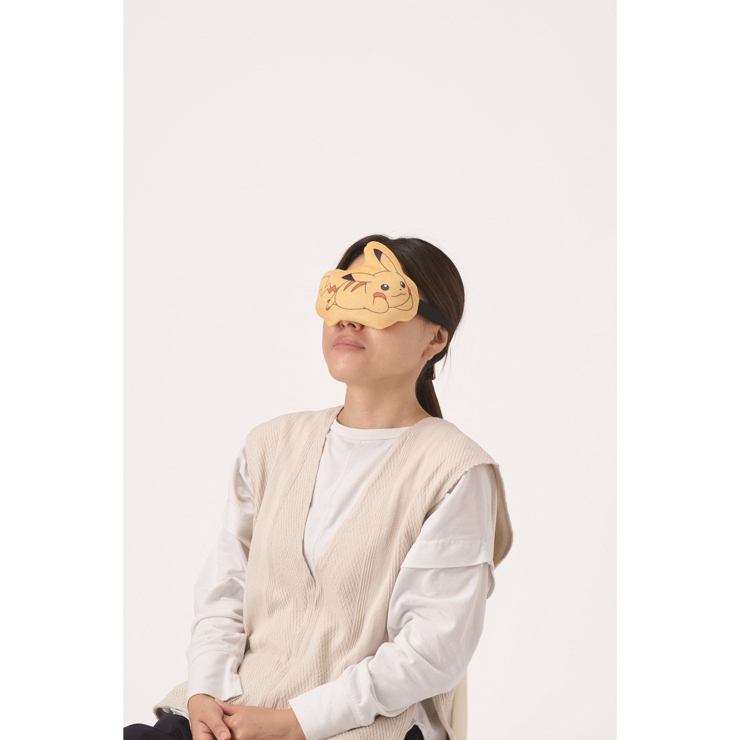 Mochi Mochi Eye Mask Pikachu Yellow